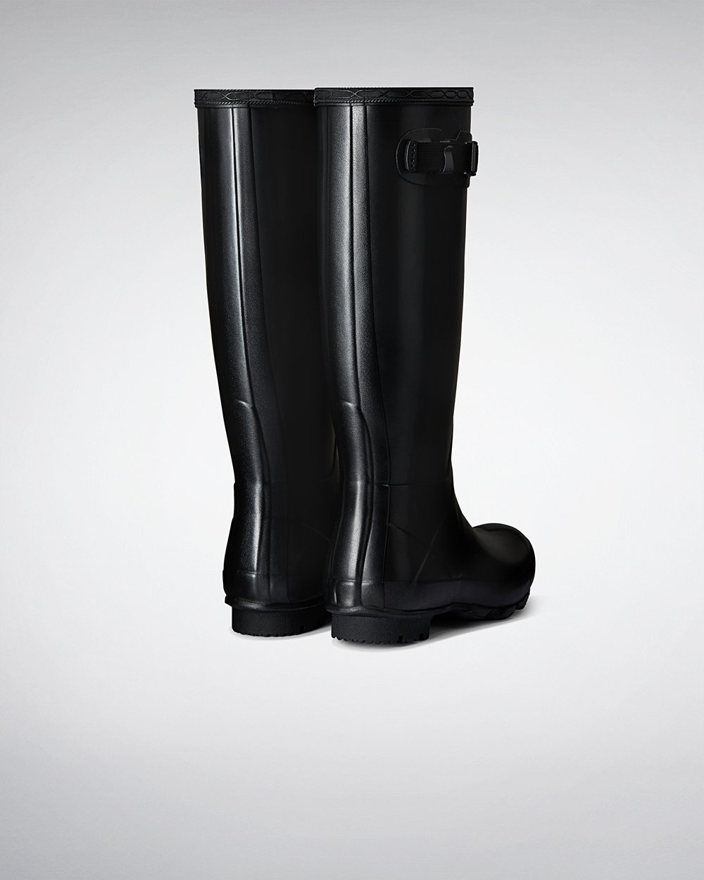 Womens Hunter Norris Field - Tall Rain Boots Black - 9342-UJRBE